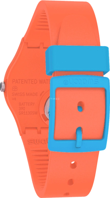 Swatch,Originals 34mm,34mm,Plastic,Blue,GO121