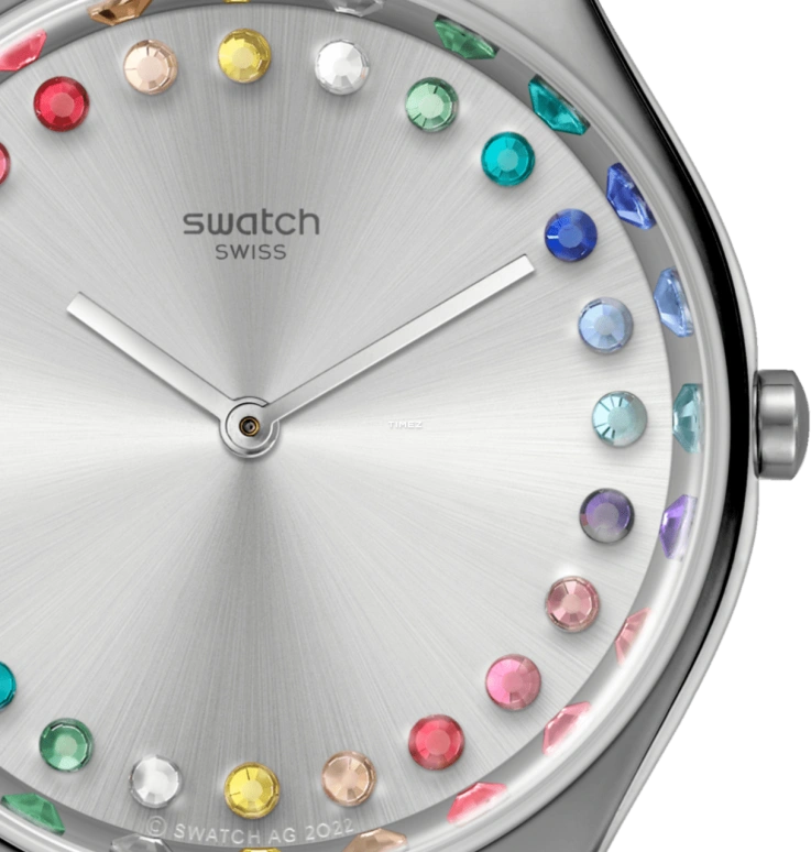 Swatch,IRONY 38mm,38mm,Stainless Steel,Silver,Quartz,Sapphire,Crystal Glass,Round,SYXS144