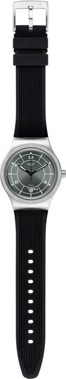 Swatch,IRONY 42mm,42mm,Stainless Steel,Green,Quartz,Day,Tonneau,YIS419