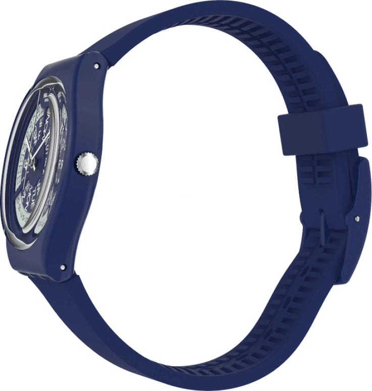 Swatch,Originals 34mm,34mm,Plastic,Blue,Sapphire,Crystal Glass,Closed,GN727