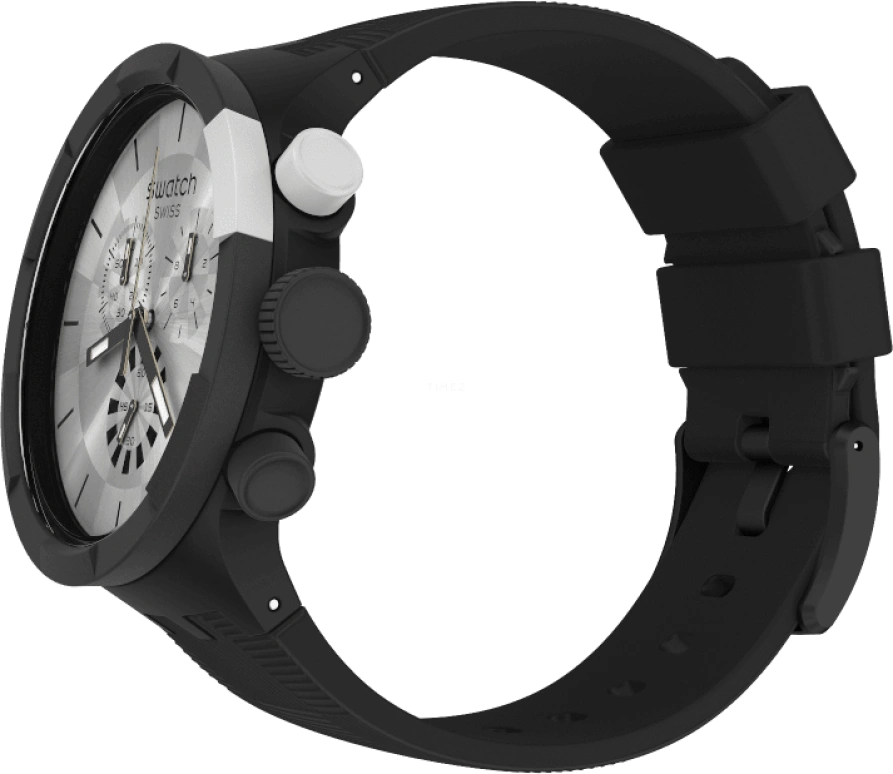 Swatch,THE BOLD 47mm,47mm,Plastic,Sapphire,Crystal Glass,SB02B404