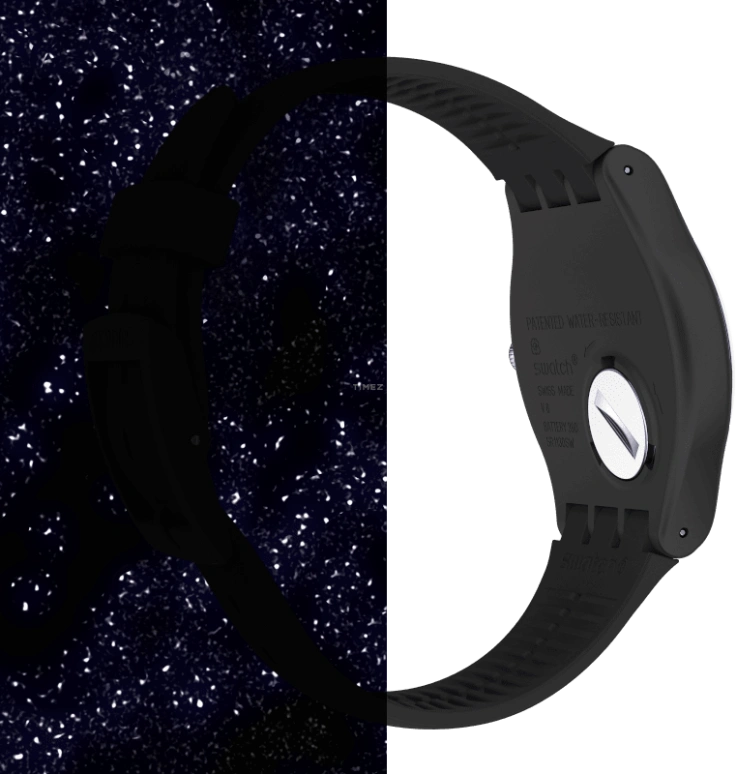 Swatch,Originals 41mm,41mm,Plastic,Black,Closed,SUOB185