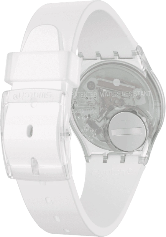 Swatch,Originals 34mm,34mm,Plastic,Pink,Green,Sapphire,Crystal Glass,GE714