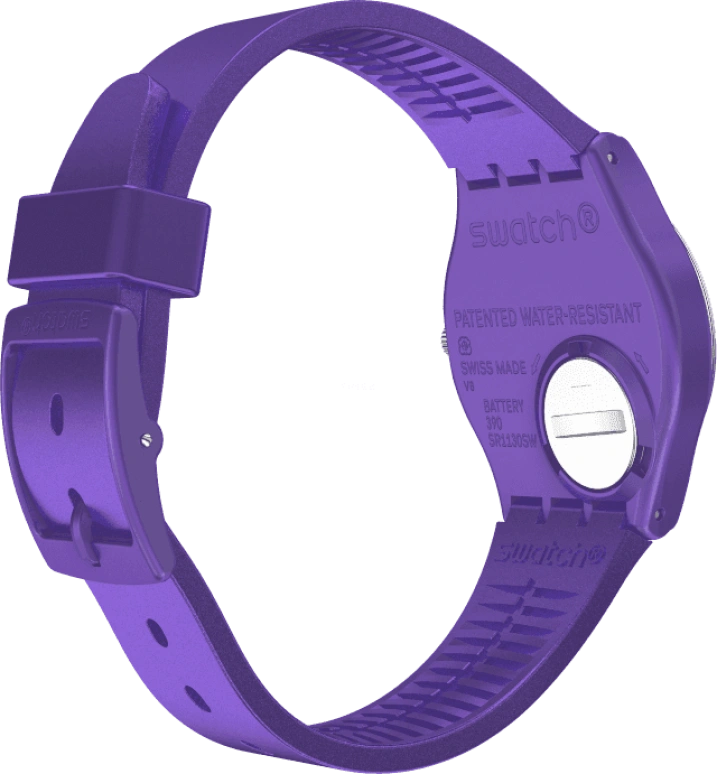 Swatch,Originals 34mm,34mm,Plastic,Purple,GV402