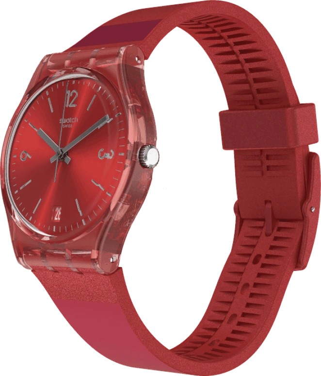 Swatch,Originals 34x39.20mm,34x39.20mm,Plastic,Red,GR406