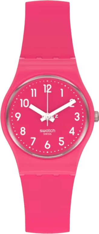 Swatch,Originals 25mm,25mm,Plastic,Pink,Quartz,Tonneau,LR123C