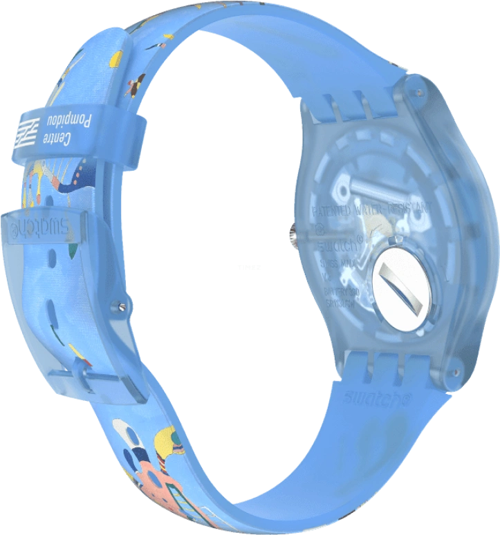 Swatch,Originals 41mm,41mm,Plastic,Blue,Quartz,Sapphire,Crystal Glass,Round,SUOZ342