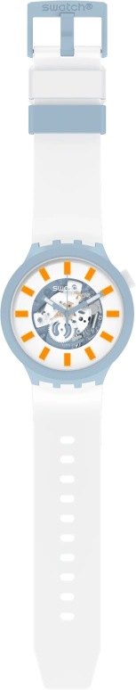 Swatch,THE BOLD 47mm,47mm,Bioceramic,Ceramic,White,SB03N101