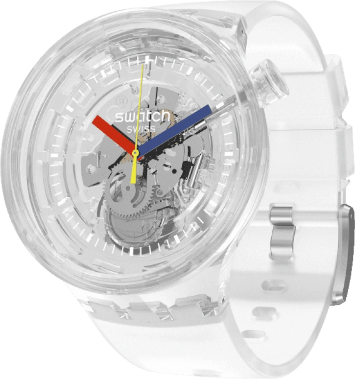 Swatch,THE BOLD 47mm,47mm,Plastic,Transparent,SO27E100