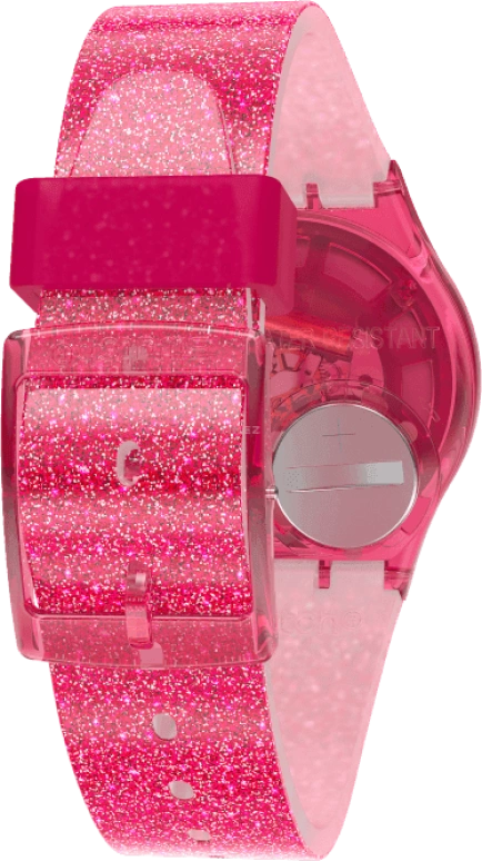 Swatch,Originals 34mm,34mm,Plastic,Pink,Sapphire,Crystal Glass,GP169