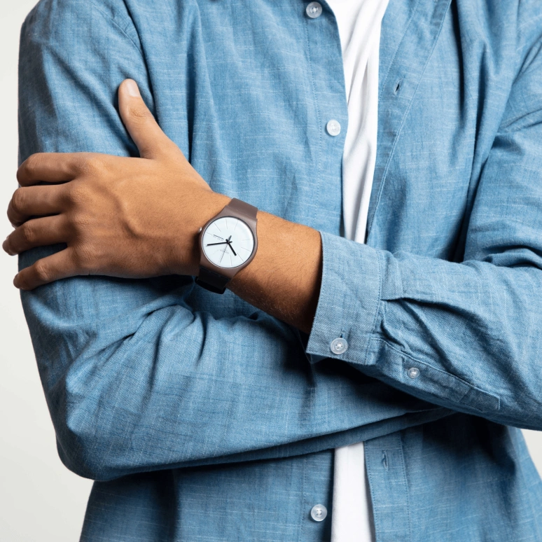 Swatch,Originals 41mm,41mm,Bioceramic,Blue,Sapphire,Crystal Glass,Closed,SO29M701