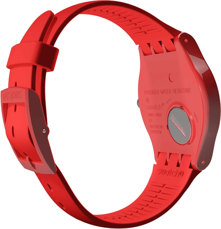Swatch,Originals 41mm,41mm,Plastic,Red,SUOR106