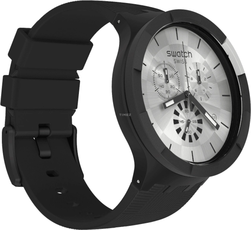 Swatch,THE BOLD 47mm,47mm,Plastic,Sapphire,Crystal Glass,SB02B404