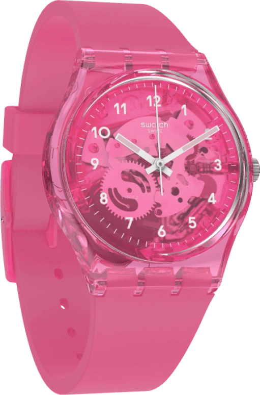 Swatch,Originals 34mm,34mm,Plastic,Pink,GP166