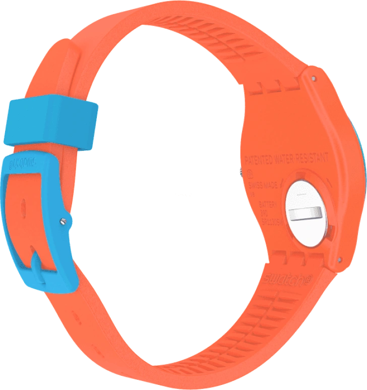 Swatch,Originals 34mm,34mm,Plastic,Blue,GO121