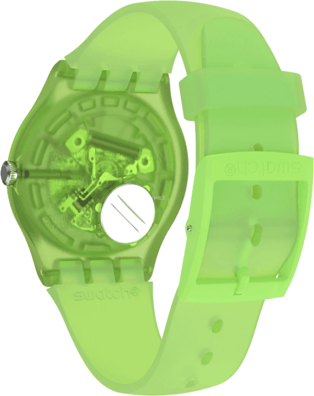 Swatch,Originals 41x47.40mm,41x47.40mm,Plastic,Green,SUOG118