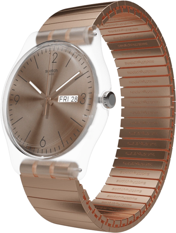 Swatch,Originals 41mm,41mm,Plastic,Gold,SUOK707