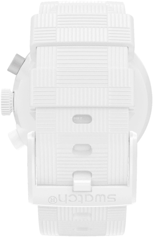 Swatch,THE BOLD 47mm,47mm,Plastic,White,Sapphire,Crystal Glass,SB02W400