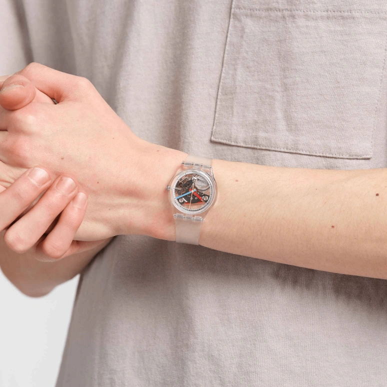Swatch,CLEAR 34mm,34mm,Bioceramic,SO28K100