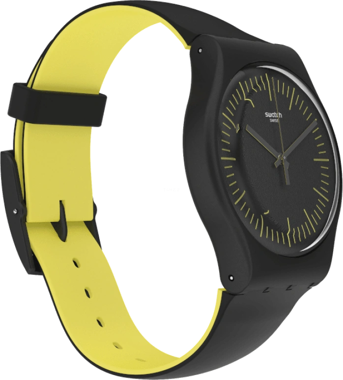 Swatch,Originals 41mm,41mm,Black,Sapphire,Crystal Glass,Open,SUOB184