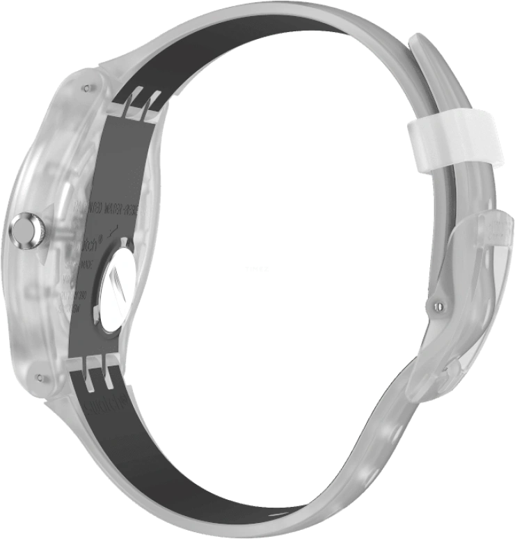 Swatch,Originals 41mm,41mm,Plastic,Skeleton,Quartz,Round,Transparent,SUOK157