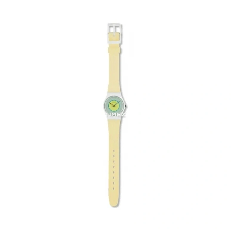 Swatch,Other 25mm,25mm,Plastic,Grey,Yellow,Quartz,Sapphire,Crystal Glass,Round,LW109