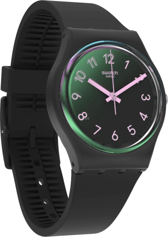 Swatch,Originals 34mm,34mm,Plastic,Black,Closed,GB330