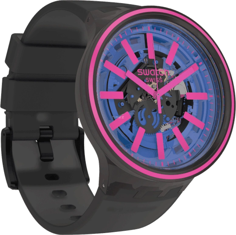 Swatch,THE BOLD 47mm,47mm,Plastic,Blue,SO27B111