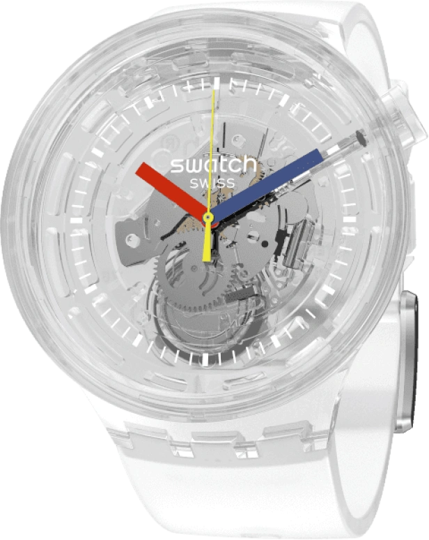 Swatch,THE BOLD 47mm,47mm,Plastic,Transparent,SO27E100