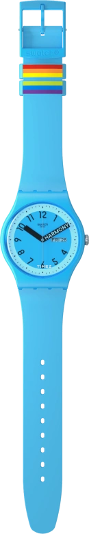 Swatch,Originals 41mm,41mm,Bio-sourced,Blue,Quartz,Date,Day,SO29S702