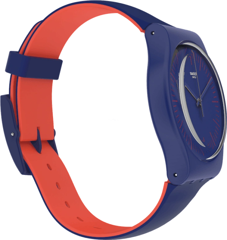 Swatch,Originals 41mm,41mm,Plastic,Blue,Sapphire,Crystal Glass,SUON146