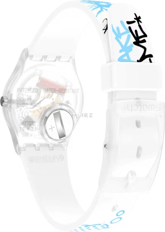 Swatch,Originals 25mm,25mm,Plastic,White,Quartz,Tonneau,LW171