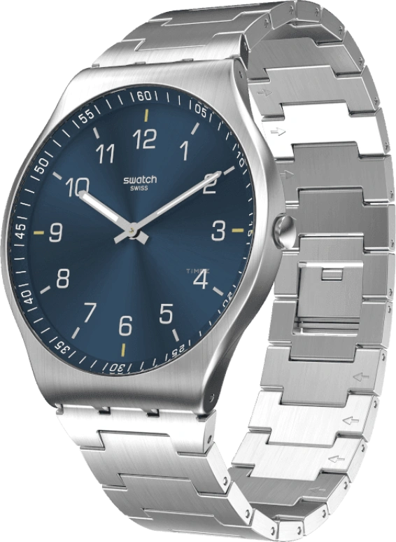 Swatch,SKIN ,Stainless Steel,Blue,SS07S106G
