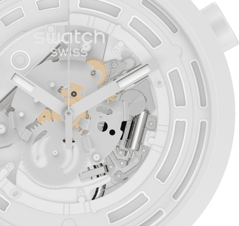 Swatch,THE BOLD 47mm,47mm,Ceramic,SB03W100