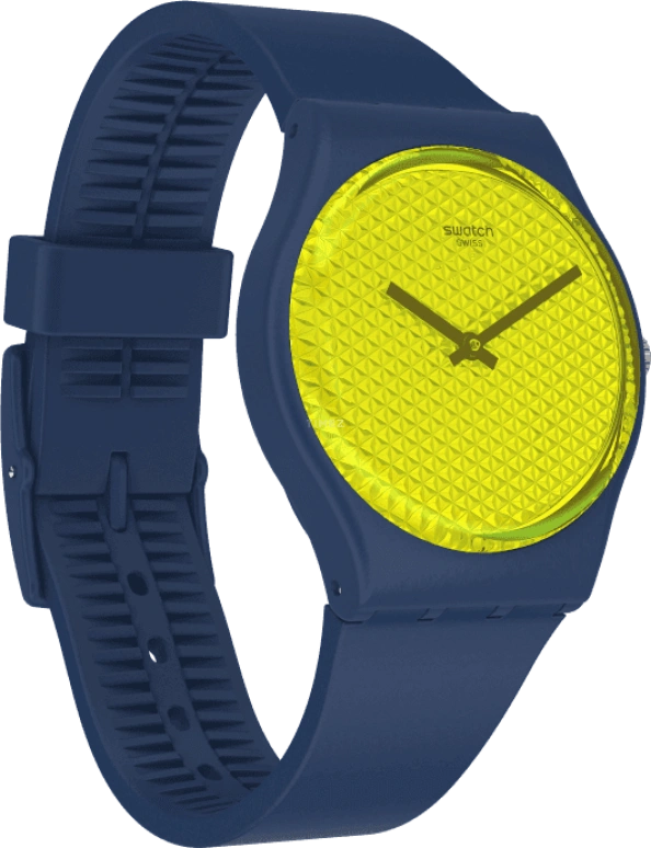 Swatch,Originals 34mm,34mm,Plastic,Yellow,GN266