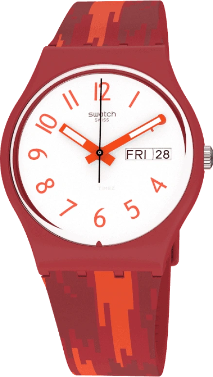 Swatch,Originals 34mm,34mm,Plastic,White,Closed,GR711