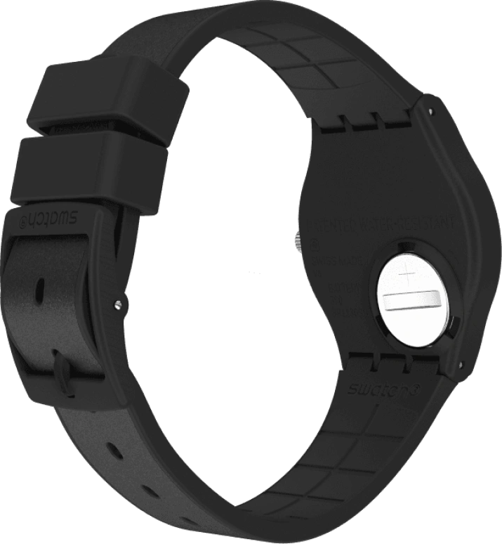 Swatch,Originals 34mm,34mm,Plastic,Black,GB326