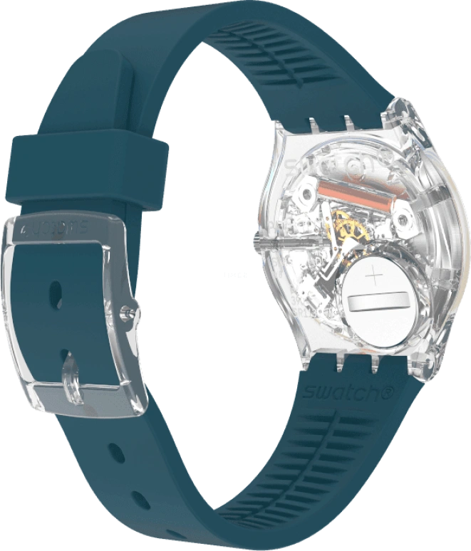 Swatch,Originals 34x39.20mm,34x39.20mm,Plastic,Coffee,Cyan,GE721