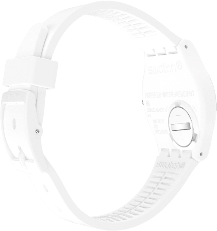 Swatch,Originals 39.20mm,39.20mm,Plastic,White,Sapphire,Crystal Glass,GW716