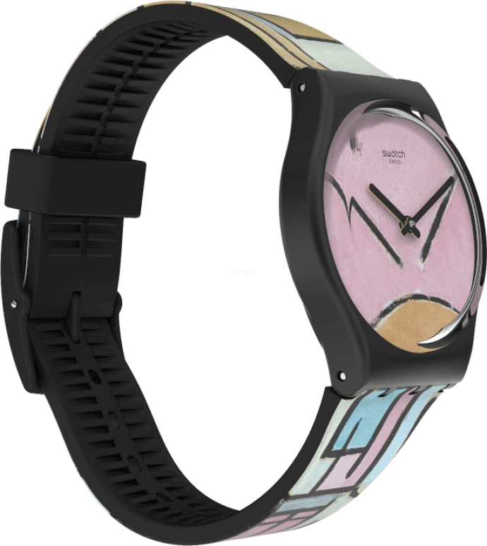Swatch,Originals 34mm,34mm,Plastic,Pink,Closed,GZ350