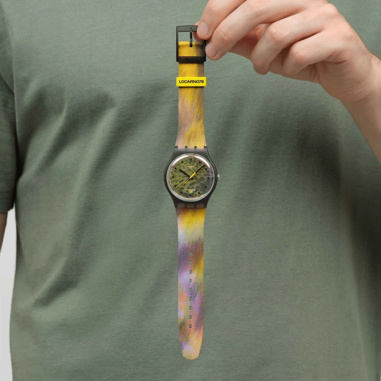 Swatch,Originals 41mm,41mm,Bio-sourced,Brown,Quartz,Day,Bio-sourced,Glass,SO29Z402