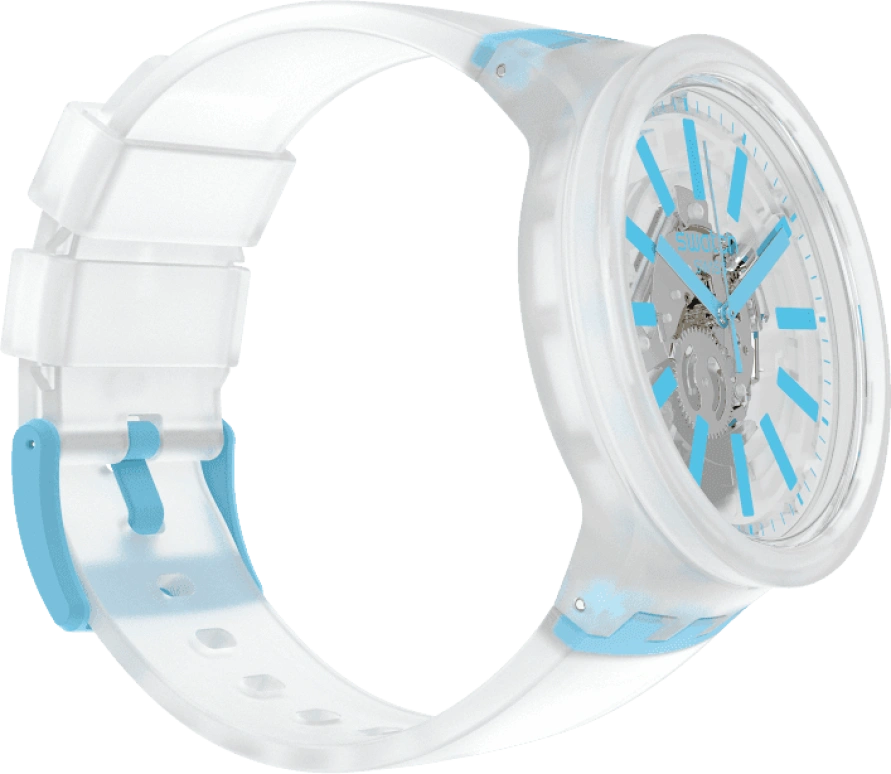Swatch,THE BOLD 47mm,47mm,Plastic,White,SO27E105