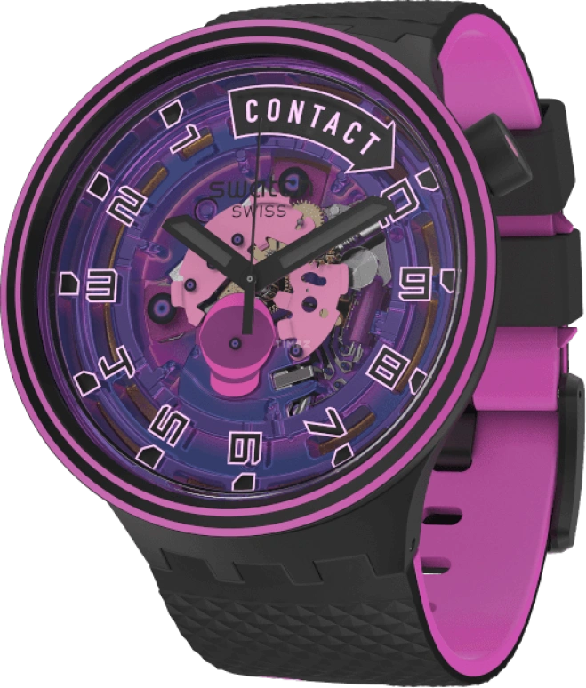 Swatch,Other 47mm,47mm,Sapphire,Crystal Glass,SB01B126