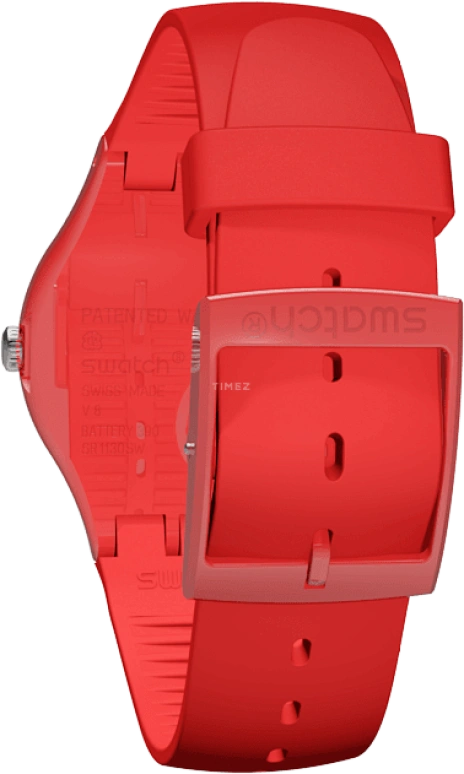 Swatch,Originals 41mm,41mm,Plastic,Red,SUOR106