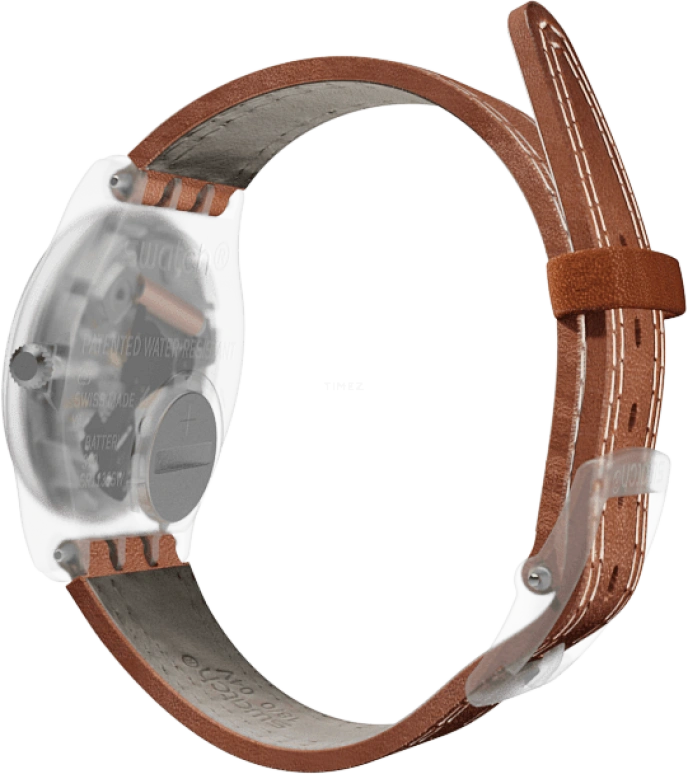 Swatch,Originals 34mm,34mm,Plastic,Blue,GE709