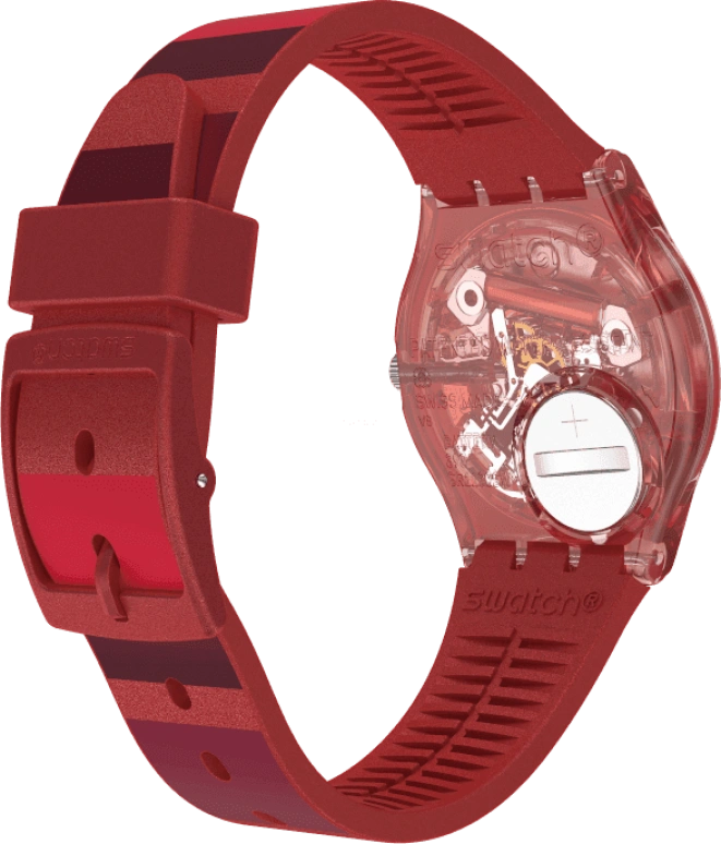 Swatch,Originals 34x39.20mm,34x39.20mm,Plastic,Red,GR406