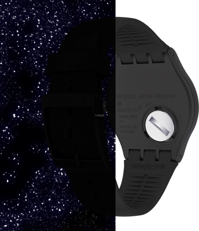 Swatch,Originals 41mm,41mm,Plastic,Black,Closed,SUOB185