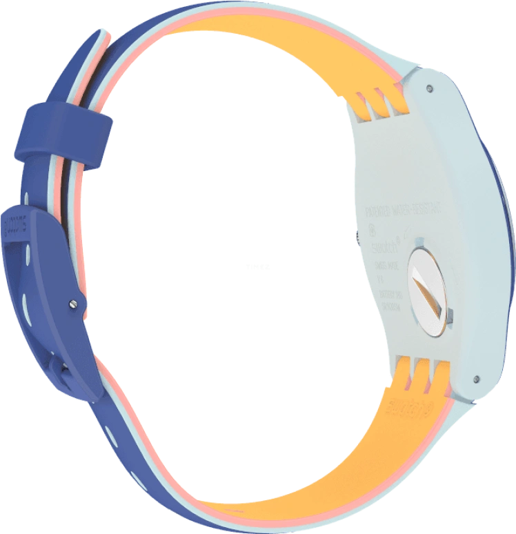Swatch,Originals 41mm,41mm,Plastic,Blue,SUOS403