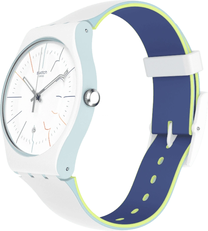 Swatch,Originals 41mm,41mm,Plastic,White,SUOS404