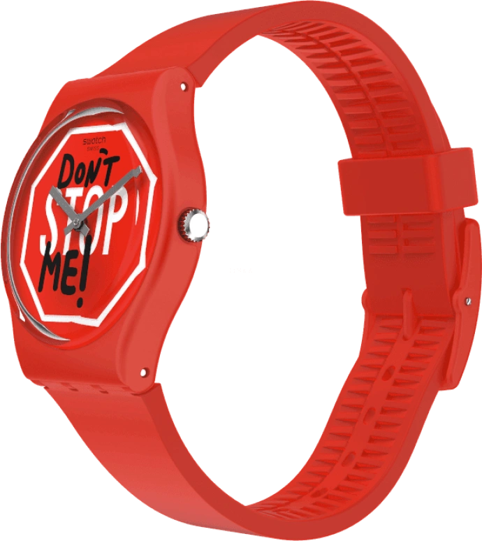 Swatch,Originals 34mm,34mm,Plastic,Red,GR183